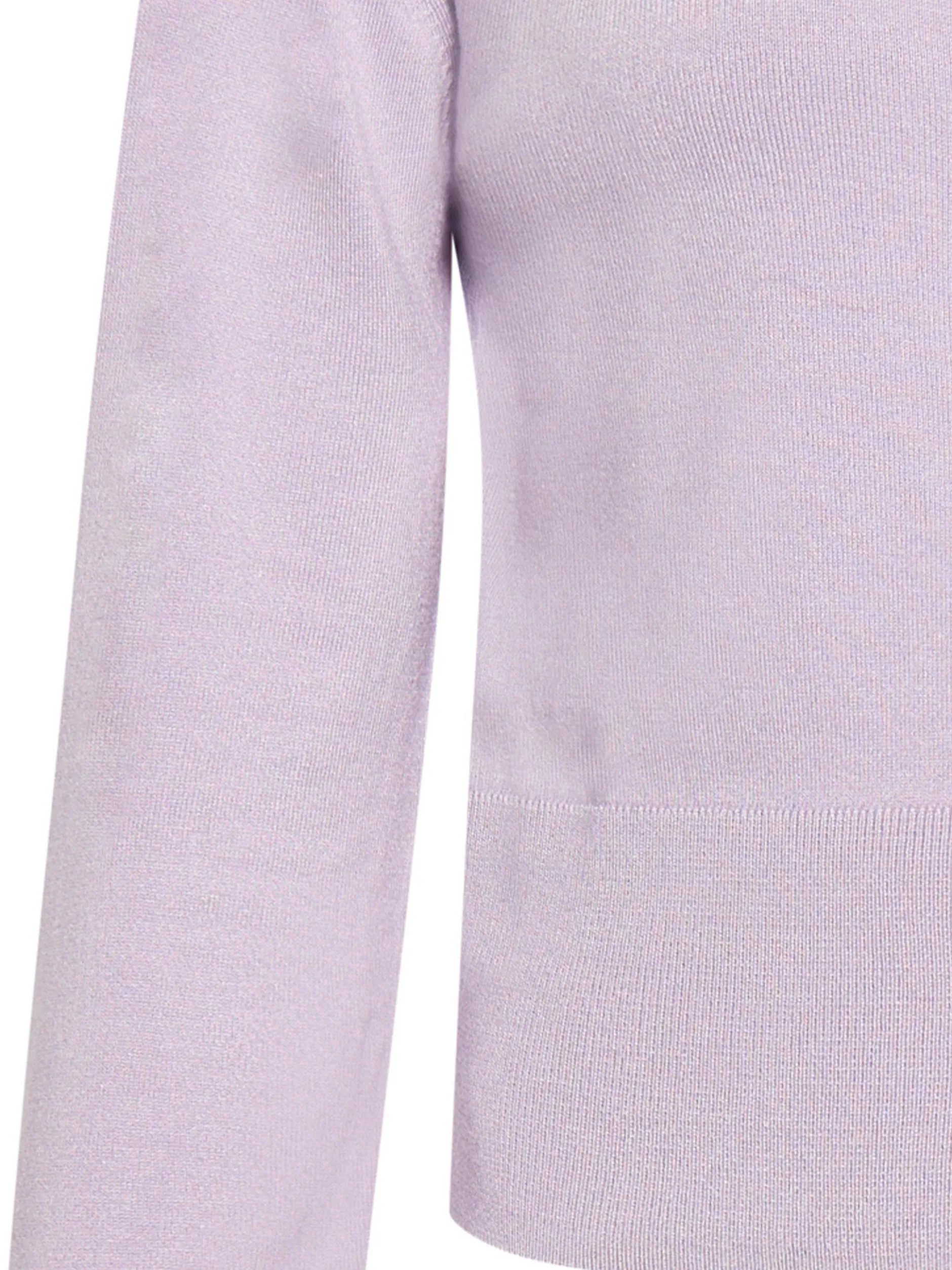 Faina Damen Strickjacke in lila - Ausschnitt: Rundhals