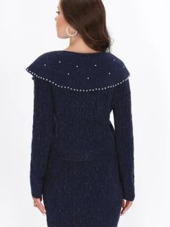 Faina Damen Strickjacke in marine