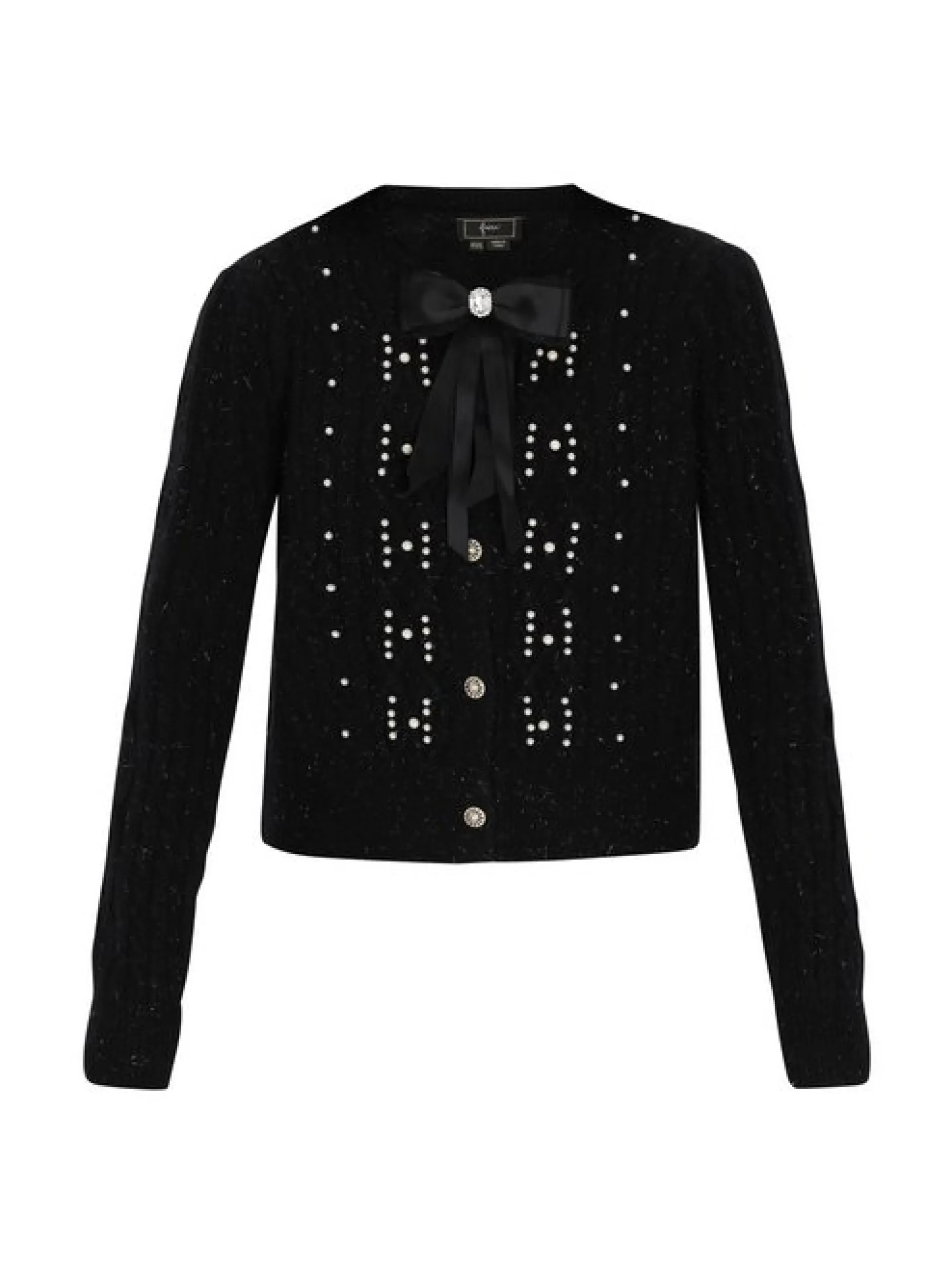 Faina Damen Strickjacke in schwarz