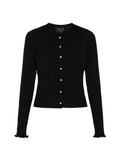 Faina Damen Strickjacke in schwarz