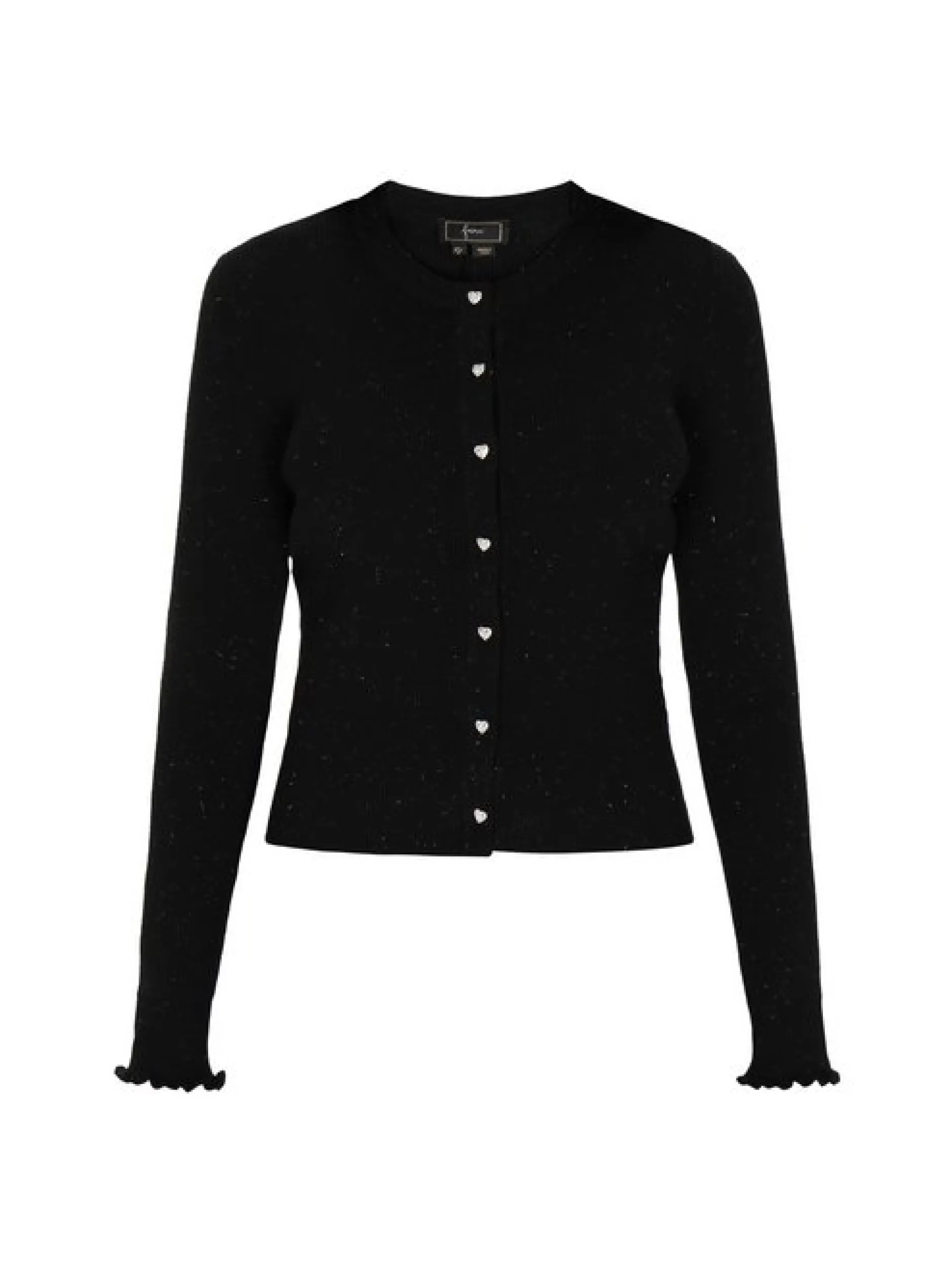 Faina Damen Strickjacke in schwarz