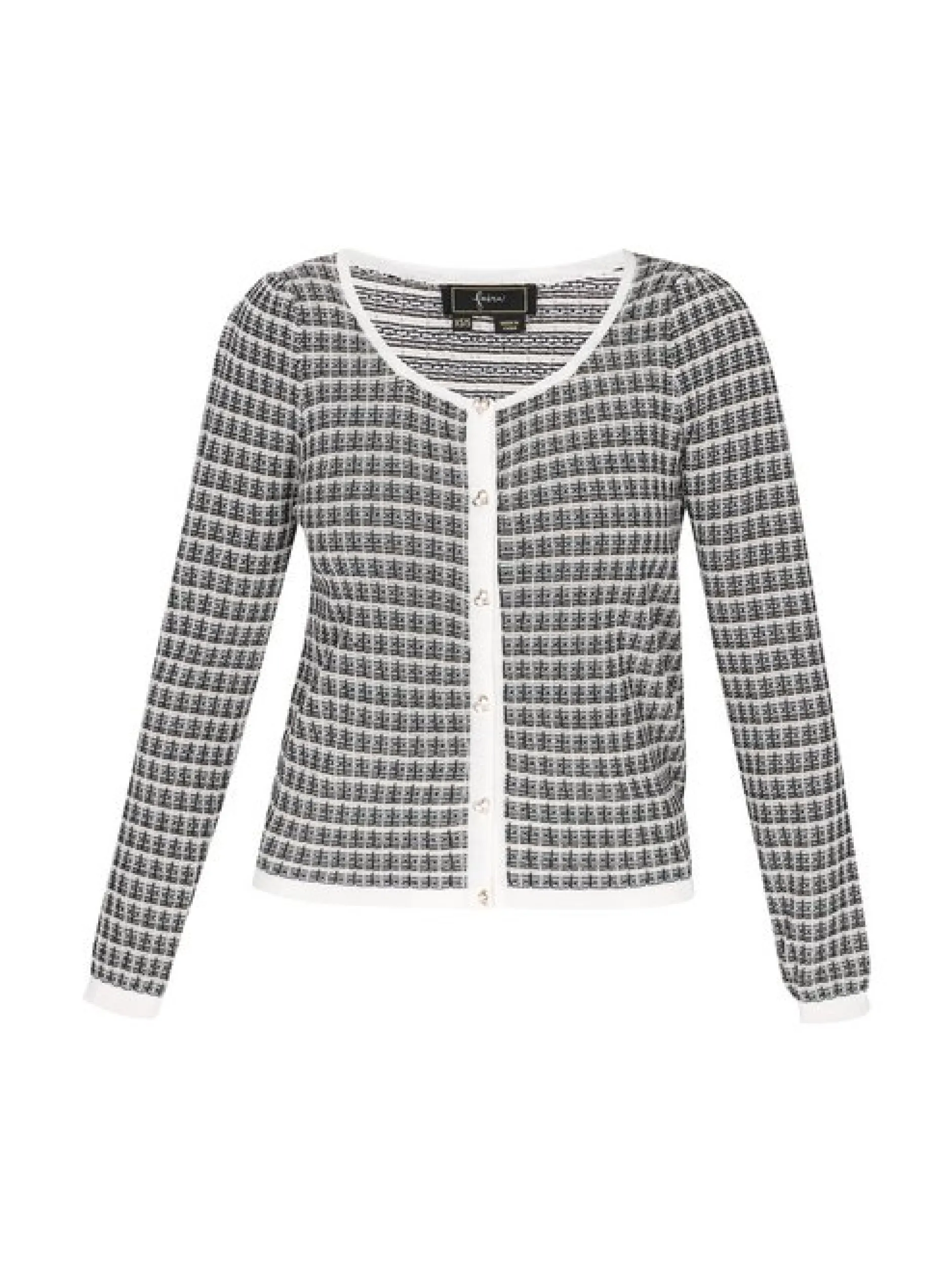 Faina Damen Strickjacke in schwarz