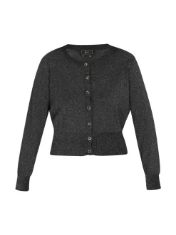 Faina Damen Strickjacke in schwarz