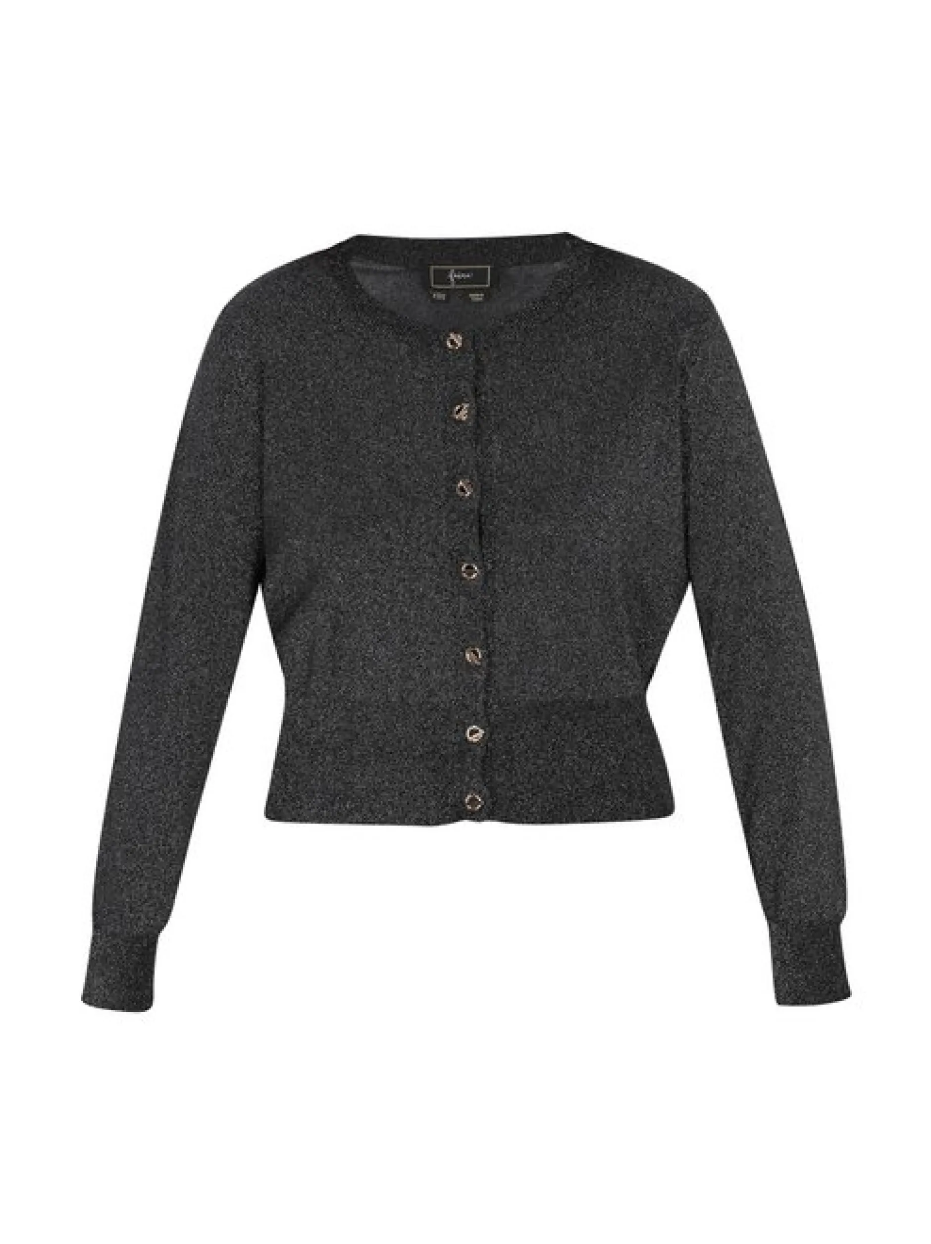 Faina Damen Strickjacke in schwarz