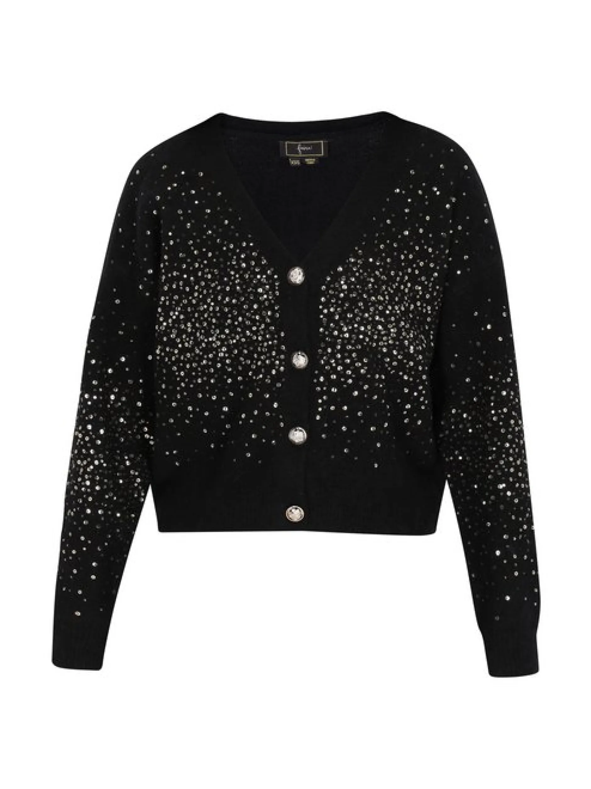 Faina Damen Strickjacke in schwarz
