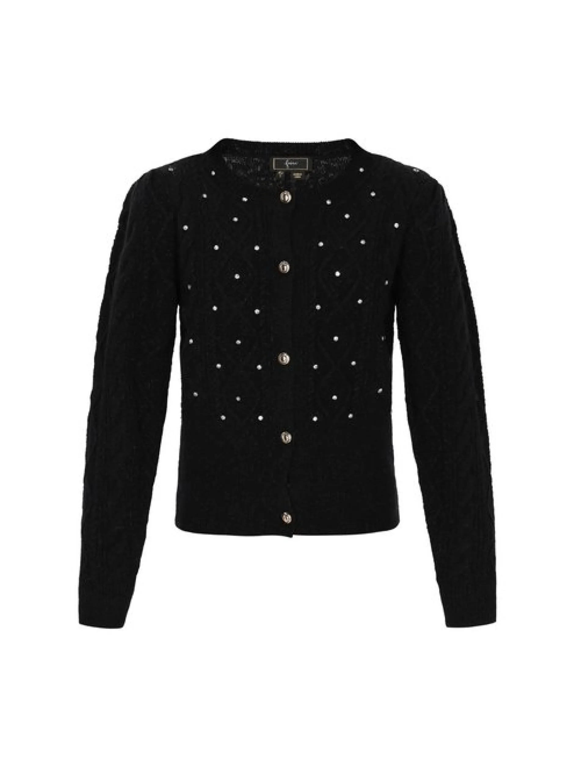 Faina Damen Strickjacke in schwarz