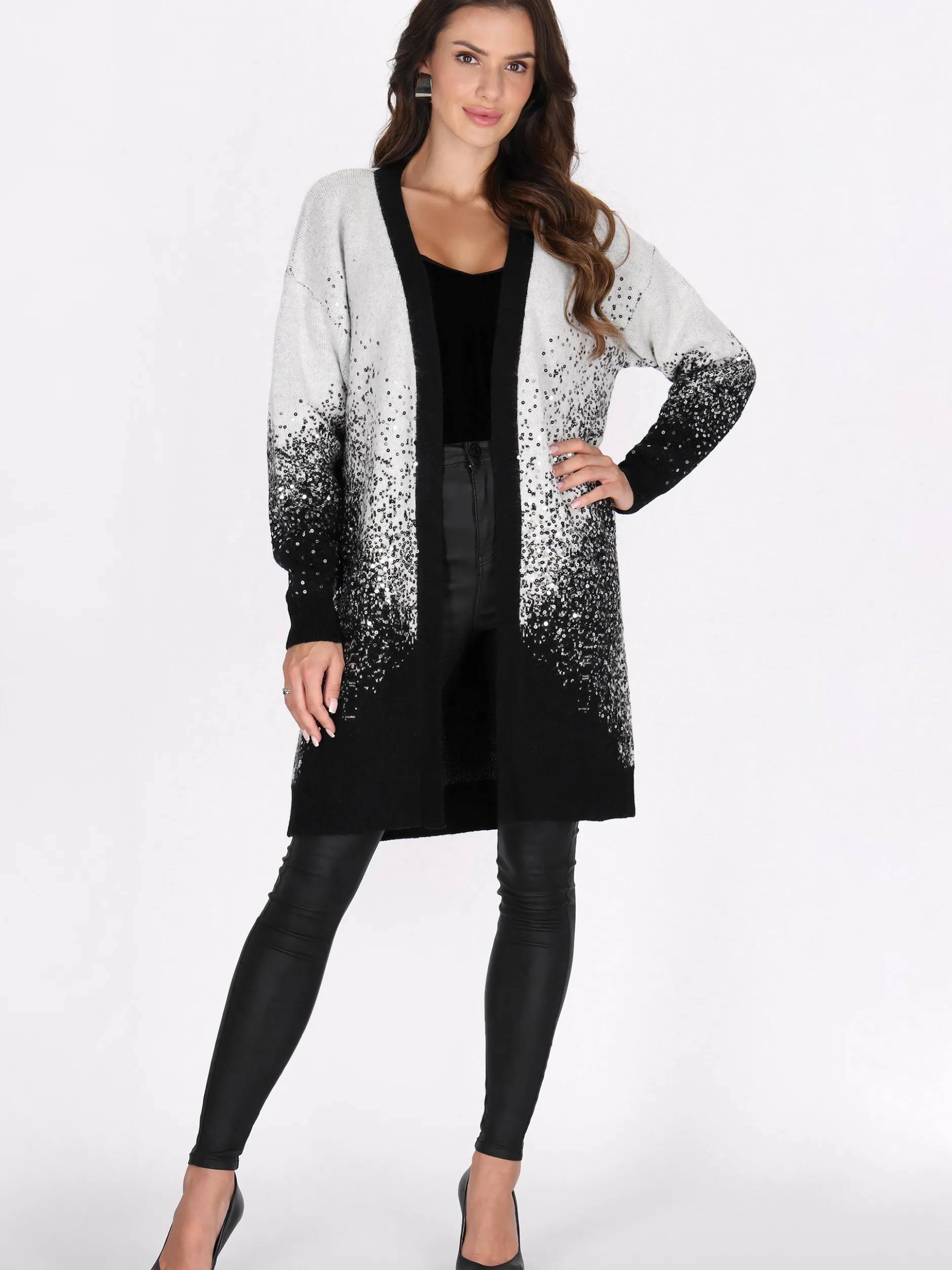 Faina Damen Strickjacke in weiß