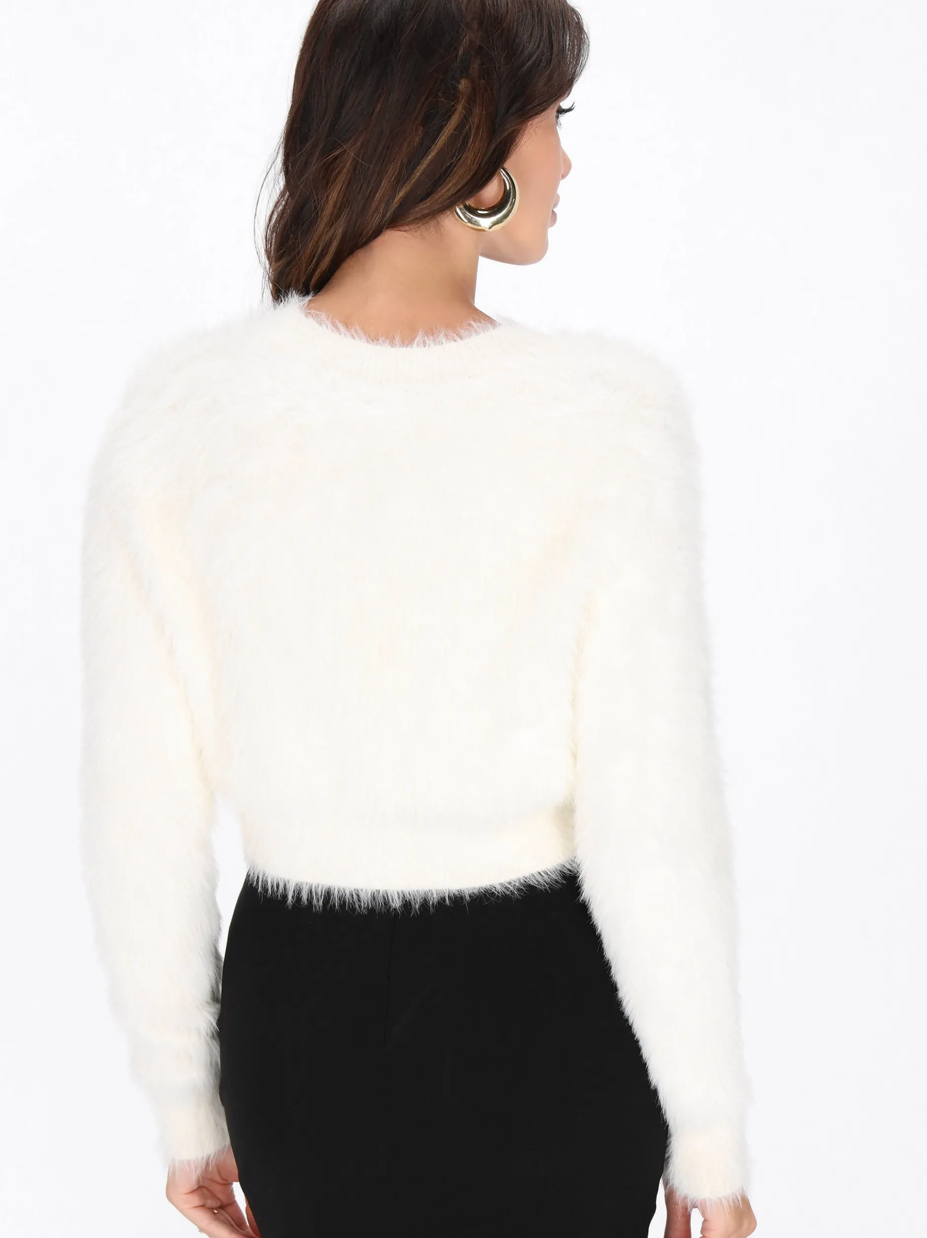 Faina Damen Strickjacke in weiß
