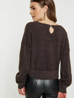 Faina Damen Strickpullover in braun