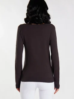 Faina Damen Strickpullover in braun