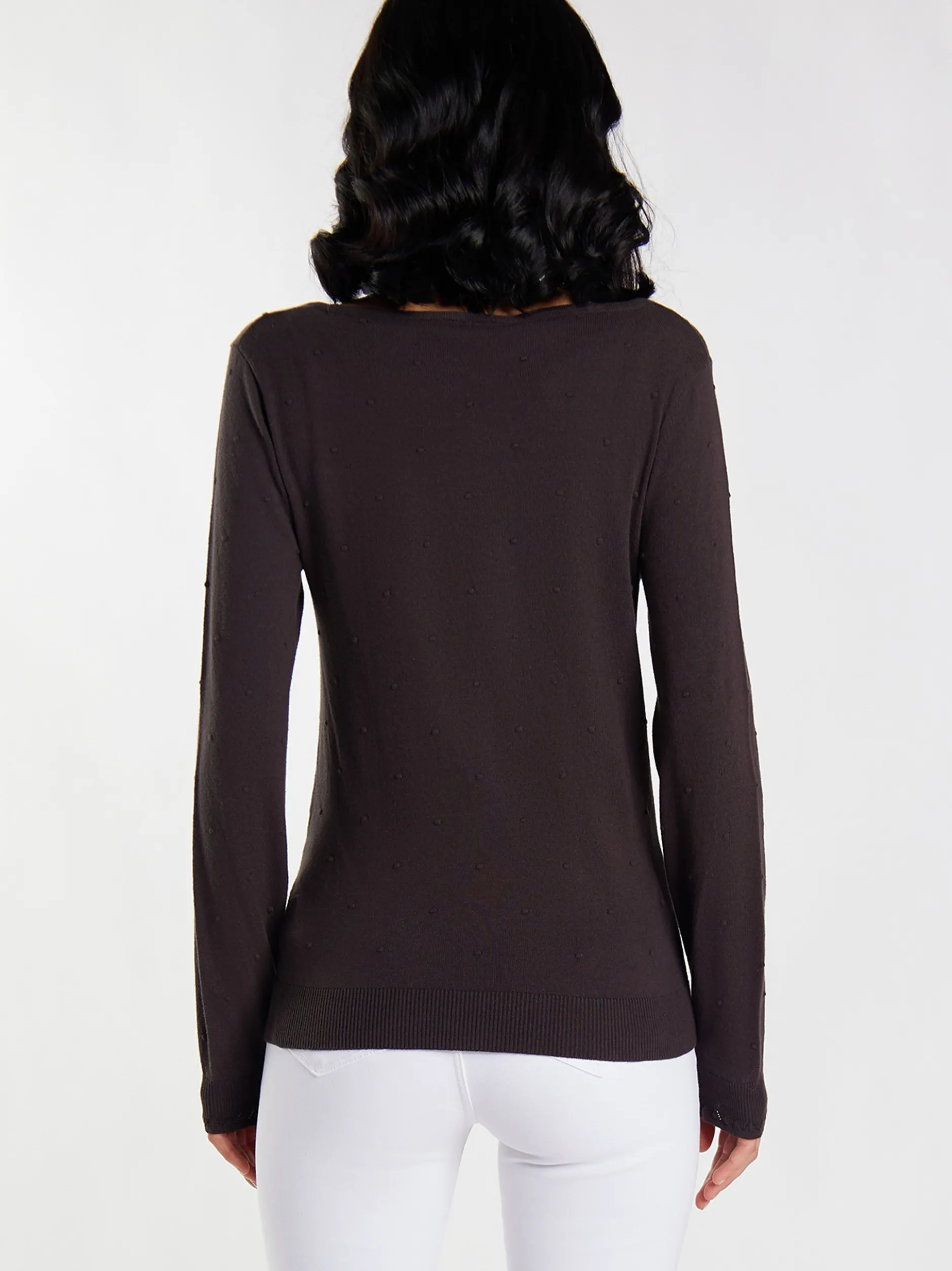 Faina Damen Strickpullover in braun