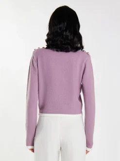 Faina Damen Strickpullover in lila