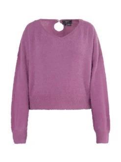 Faina Damen Strickpullover in lila