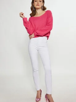 Faina Damen Strickpullover in pink