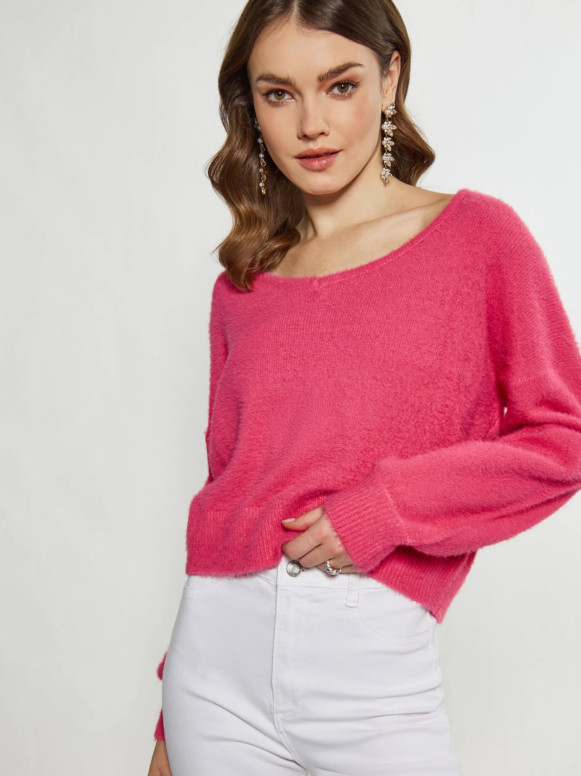 Faina Damen Strickpullover in pink