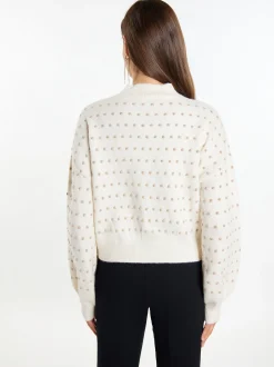 Faina Damen Strickpullover in weiß