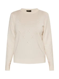 Faina Damen Strickpullover in weiß