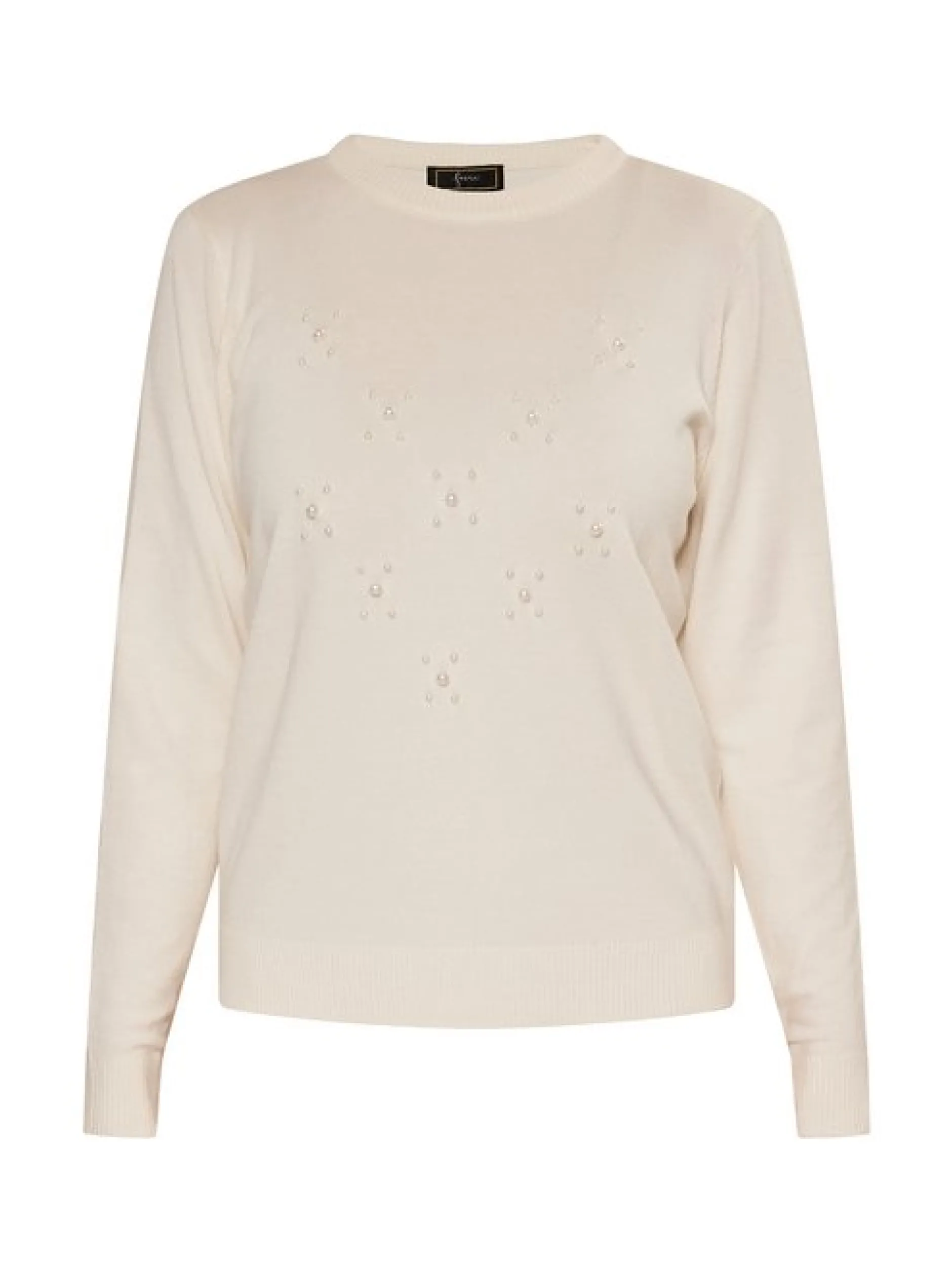 Faina Damen Strickpullover in weiß