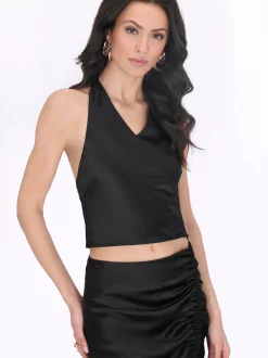 Faina Damen Top in schwarz