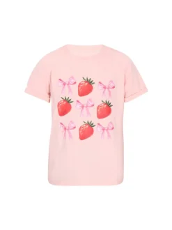 Faina Damen T-Shirt in pink - Ausschnitt: Rundhals