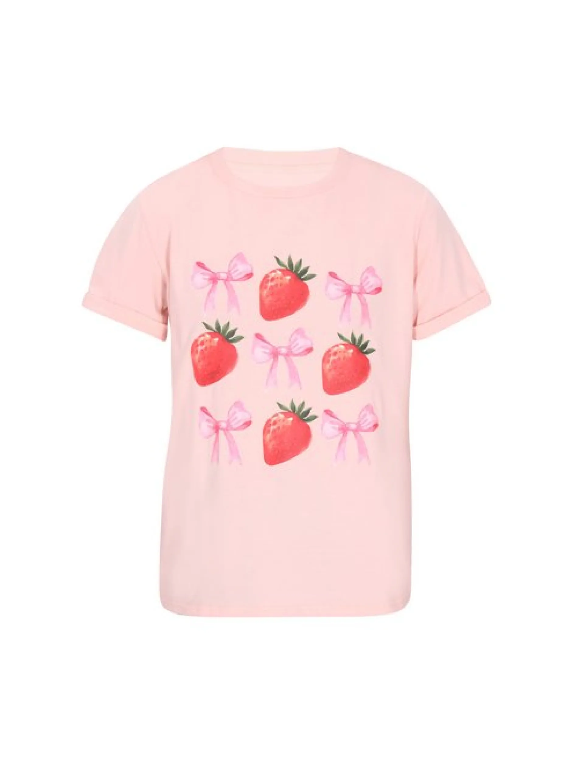 Faina Damen T-Shirt in pink - Ausschnitt: Rundhals