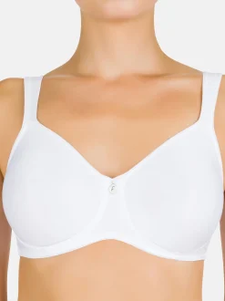 Felina Damen BH ohne Bügel Pure Balance in weiß