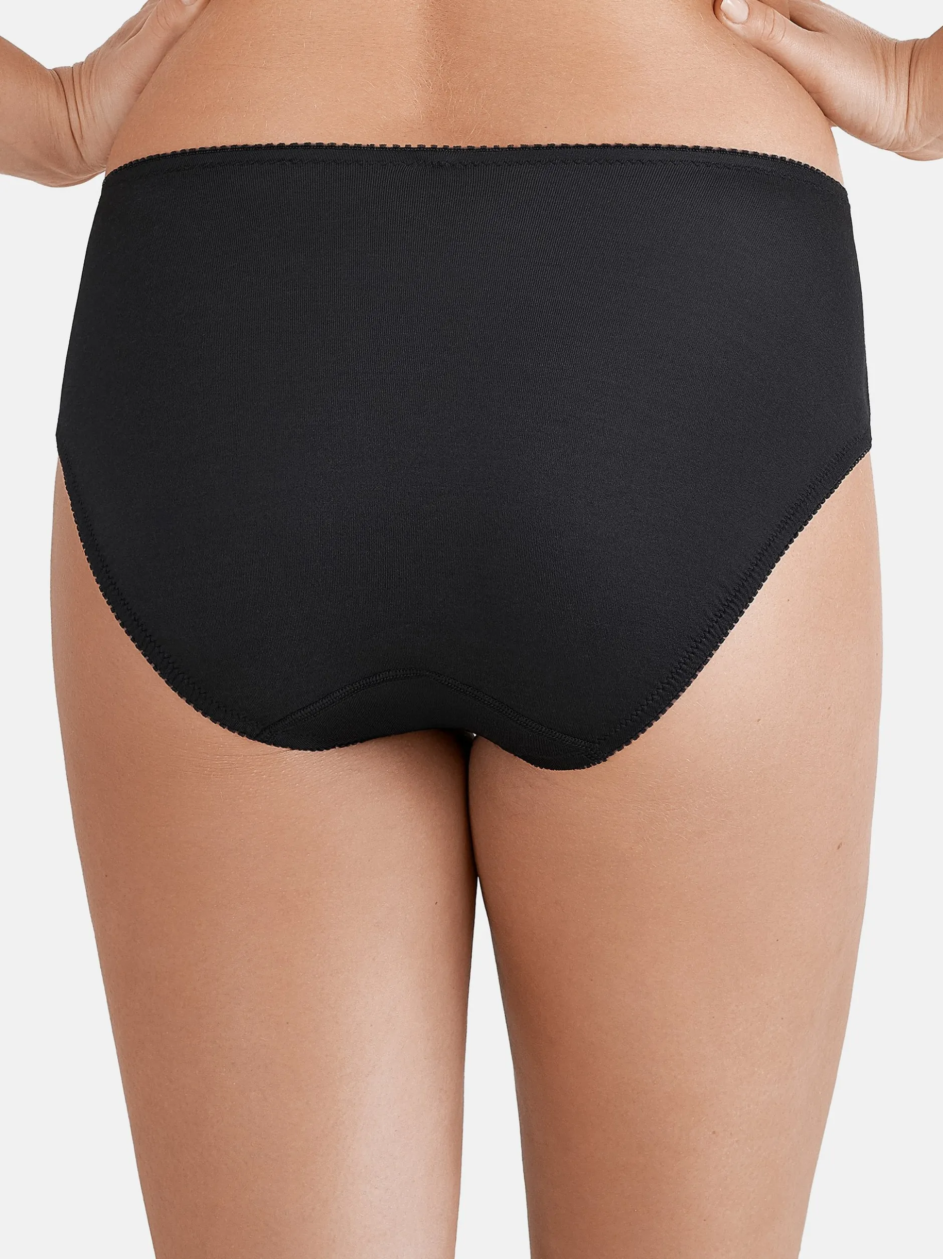 Felina Damen Hüftslip - Swiss Broderie in schwarz