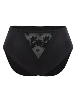 Felina Damen Hüftslip - Swiss Broderie in schwarz