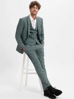Finshley & Harding Herren Baukasten-Sakko in grau tanne