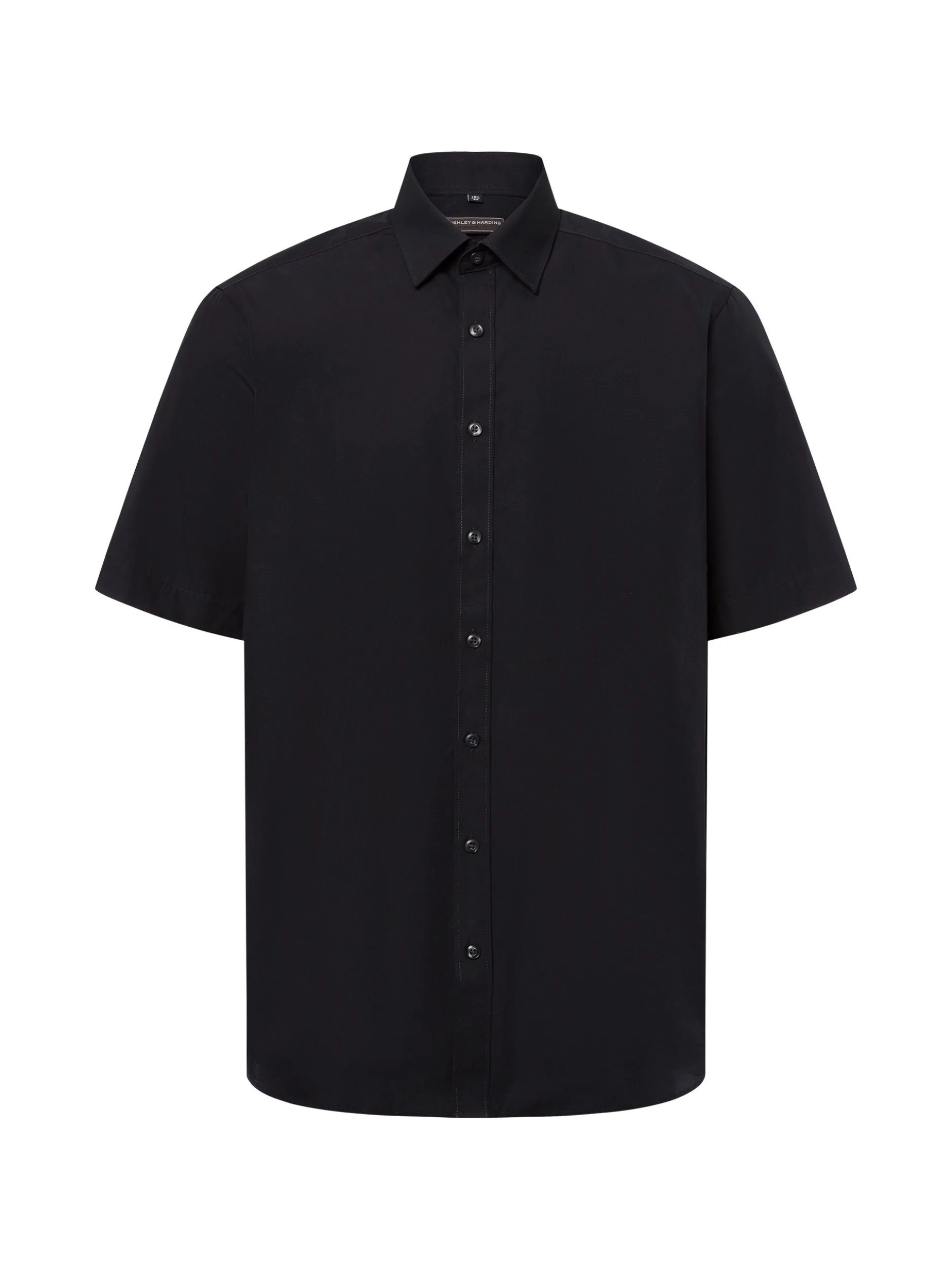 Finshley & Harding Herren Businesshemd - Easy Care in schwarz