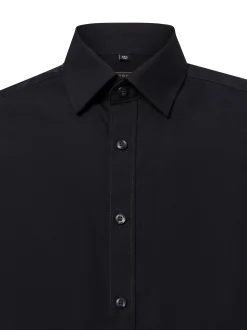 Finshley & Harding Herren Businesshemd - Easy Care in schwarz