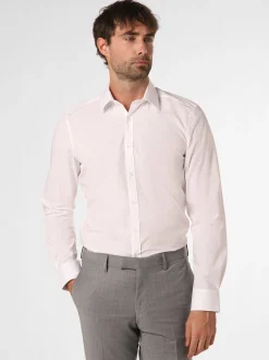 Finshley & Harding Herren Hemd - Bügelleicht in weiß