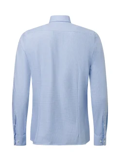 Finshley & Harding Herren Hemd in hellblau weiß