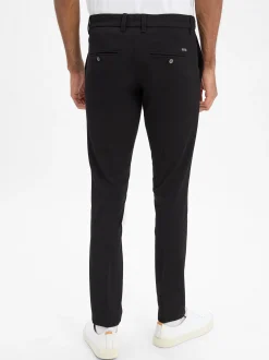 Finshley & Harding Herren Hose - Dylan Slim Fit in schwarz
