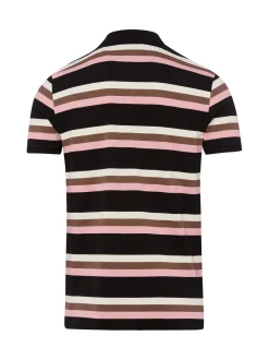 Finshley & Harding Herren Poloshirt in schwarz rosa