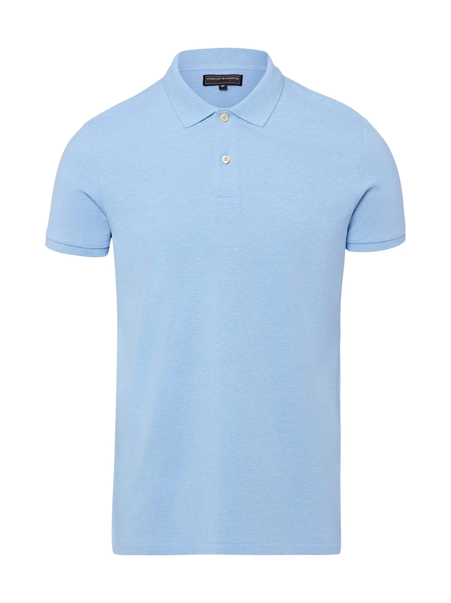 Finshley & Harding Herren Poloshirt in hellblau