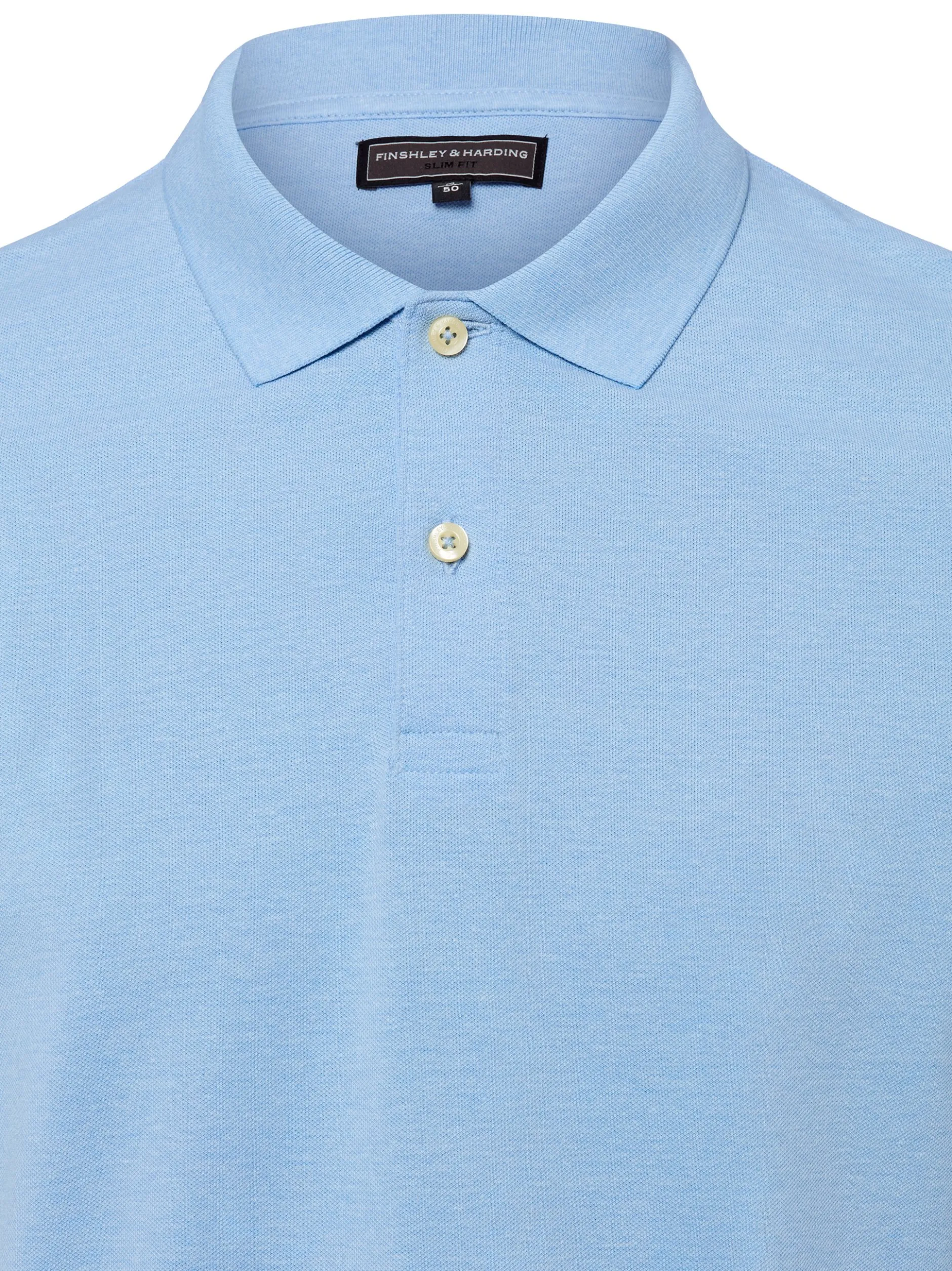 Finshley & Harding Herren Poloshirt in hellblau