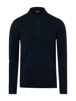 Finshley & Harding Herren Polo-Langarmshirt in marine