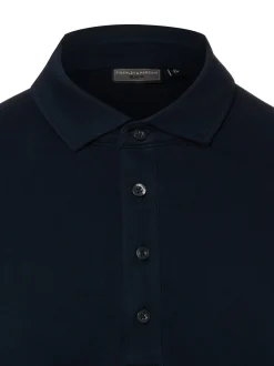 Finshley & Harding Herren Polo-Langarmshirt in marine