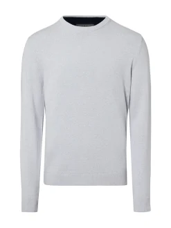 Finshley & Harding Herren Pullover mit Cashmere-Anteil in hellgrau