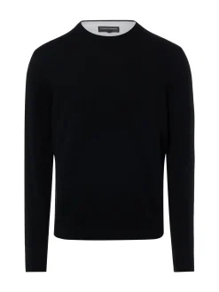 Finshley & Harding Herren Pullover mit Cashmere-Anteil in schwarz