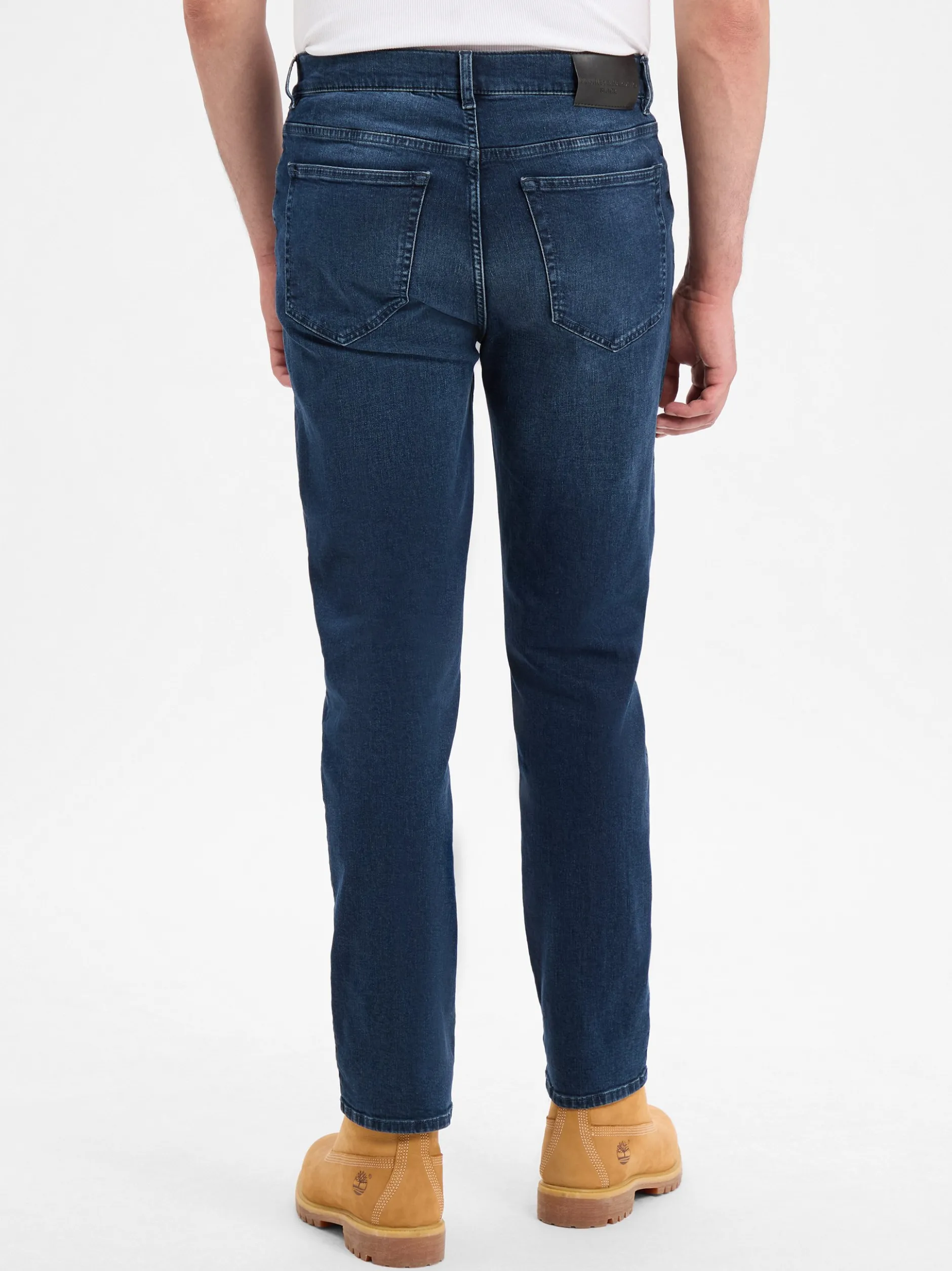 Finshley & Harding Herren Slim Fit Jeans - Ray in dark stone