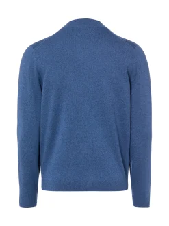 Finshley & Harding Herren Strickjacke mit Cashmere-Anteil in indigo