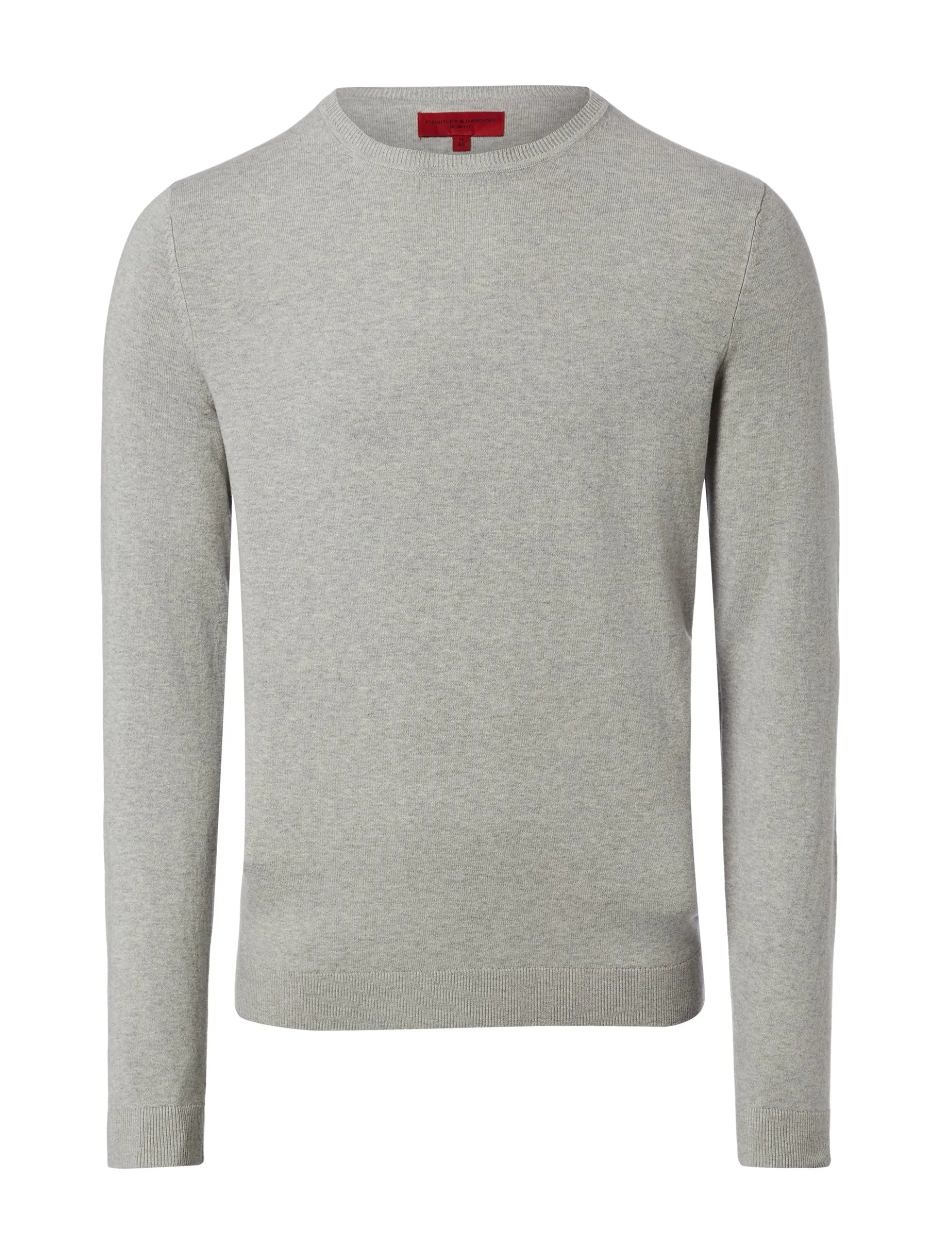 Finshley & Harding Herren Strickpullover in hellgrau
