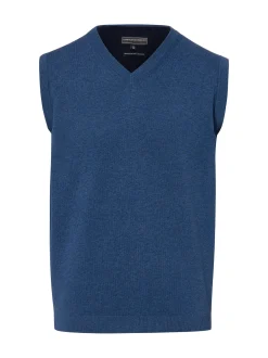 Finshley & Harding Herren Strickpullunder in indigo