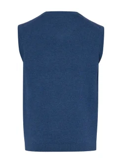 Finshley & Harding Herren Strickpullunder in indigo