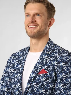 Finshley & Harding London Herren Baukasten-Sakko in marine weiß