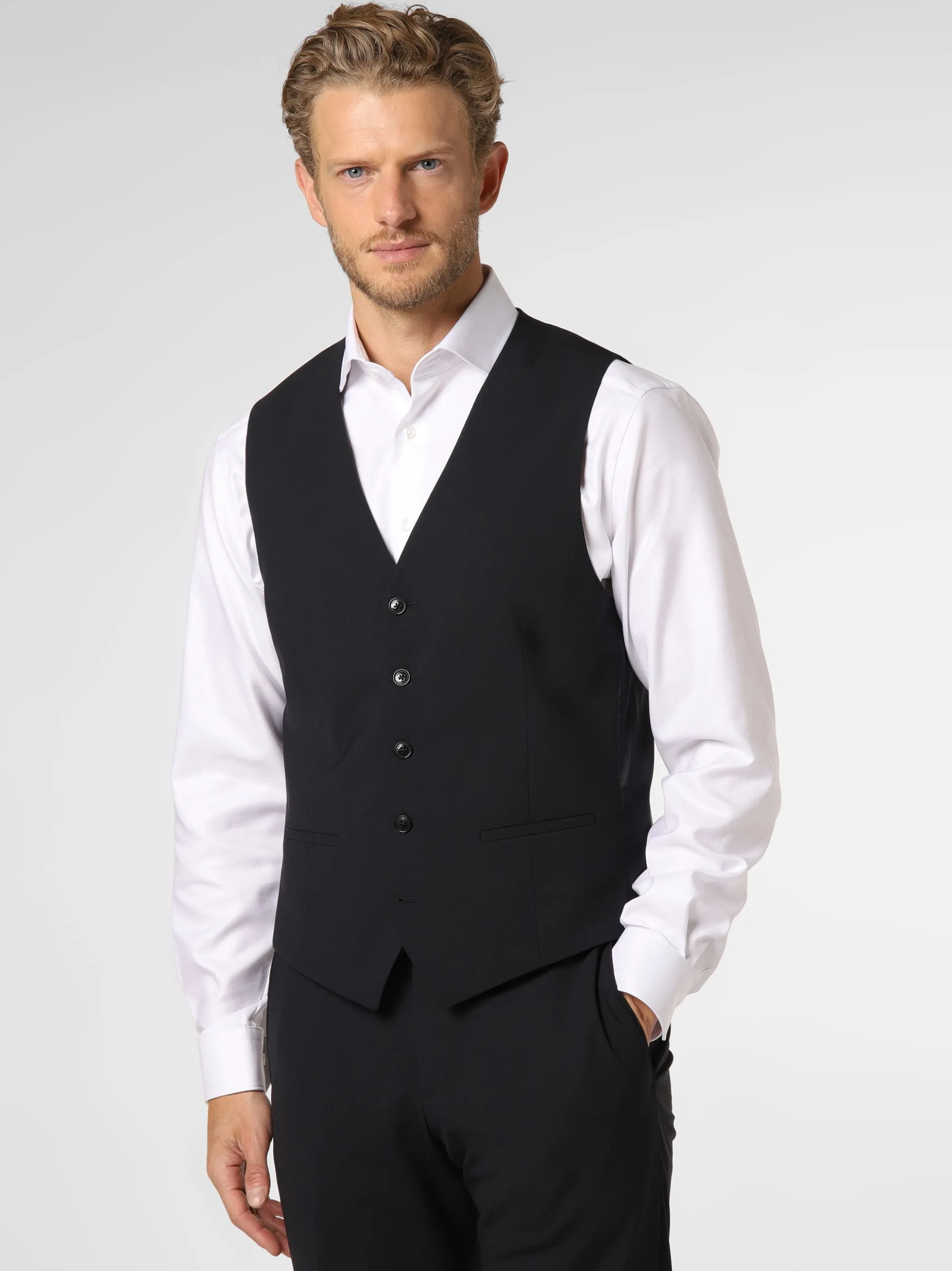 Finshley & Harding London Herren Baukasten-Weste - Wesdon in marine