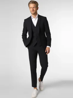 Finshley & Harding London Herren Baukasten-Weste - Wesdon in marine