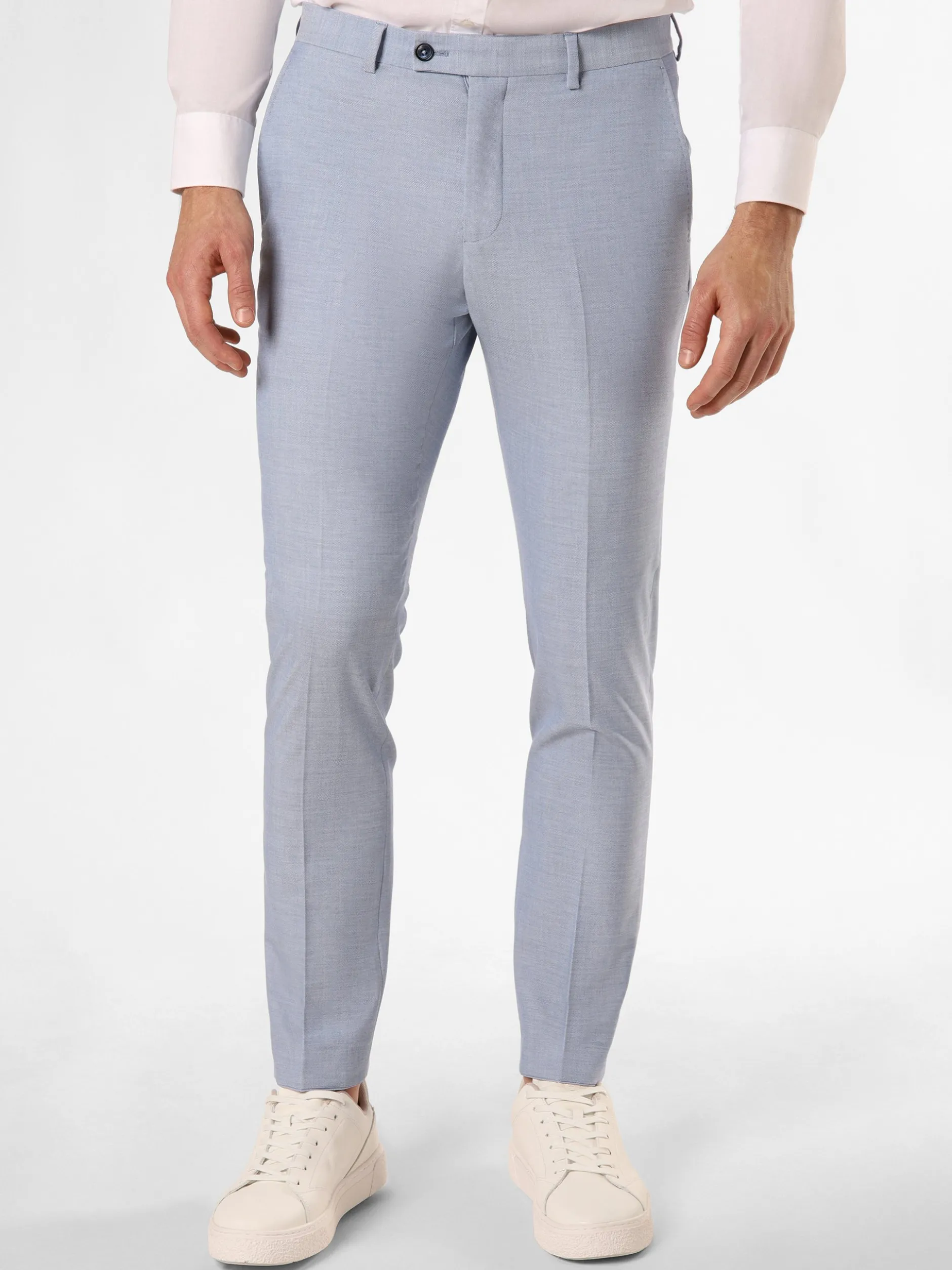 Finshley & Harding London Herren Baukasten-Hose - Hoxdon in hellblau